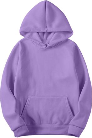 Generic Womens Slim Fit Pullover Hoodies Sweatshirts Long Sleeve Hooded Sweatshirt Lightweight Soft Breathable Hoodies For Men UK Solid Spring Fall Sport Pull