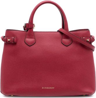 Burberry Pre-owned Burberry Medium Leather and House Check Banner Satchel OB0AUN2T81HDAS7J