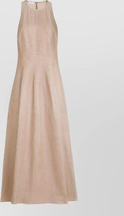 Brunello Cucinelli linen-blend maxi dress