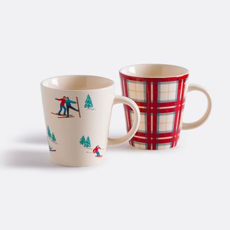 La Redoute Interieurs Set van 2 porseleinen mokken, Tout Schuss