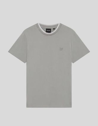 Lyle & Scott Lyle And Scott Mens Superfine Cotton Tipped T-Shirt - Grey - Size: 40