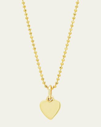 Jennifer Meyer 18k Heart Charm Necklace