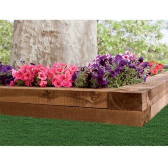 Nortene Nortene - Traviesa Madera Pino Tratado 250 X 20 X 10 Cm Marron Oscuro