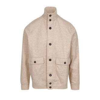 FILIPPO DE LAURENTIIS Heren, Jassen, Beige, Maat: 2XL Wol