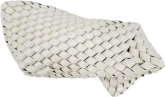 Bottega Veneta Pre-owned Vintage Clutch Bag - Dames - Vintage Clutch - Wit - ONE Size - Leer - Vintage