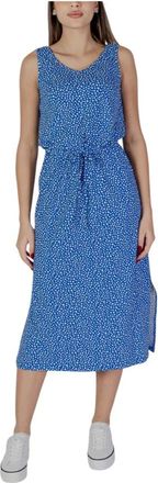 b.young Polka Dot Slip-On Jurk - Dames - Casual kleedjes - Veelkleurig - S - Katoen - Kleedjes