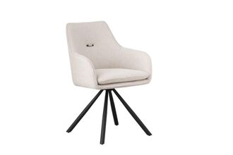 BIZZOTTO Juego 2 sillas giratorias beige