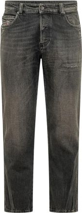 Diesel Straight Jeans - Heren - Regular Fit Jeans - Grijs - W33 - Denim - Jeans
