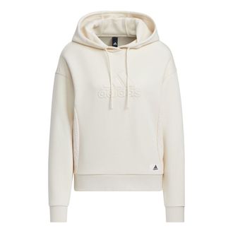 adidas (WMNS) adidas Lounge Hooded Sweatshirt Off White IP0756
