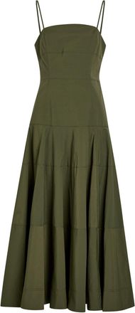 Veronica Beard Ilona Faille Dress - Dark Green - 10 (UK14 / L)