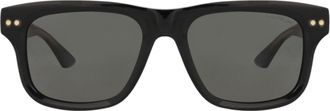 Montblanc Square-Frame Recycled Acetate Sunglasses