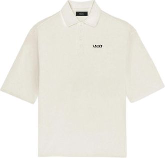 Amiri Oversized Polo - Heren - Polos - Wit - S - Katoen - Tops