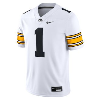 Nike Iowa Mens Nike Mens Dri-FIT College Game Jersey in White | NC2F08ANIA-MVV