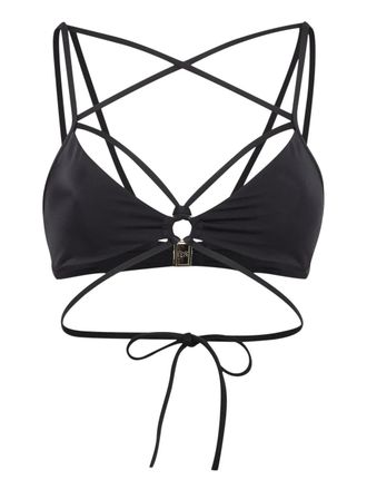 Dsquared2 Bondage multi-strap bikini top - Black