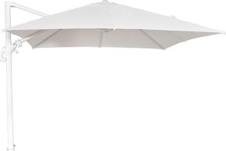 ED&Egrave;N JARD&Iacute; Parasol P&eacute;ndulo 300x300 cm Aluminio Blanco Spuncrylic Premium 240g