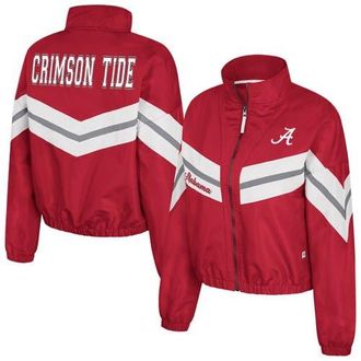 Colosseum Womens Colosseum Crimson Alabama Crimson Tide Thin Ice Full-Zip Windbreaker at Nordstrom, Size Medium