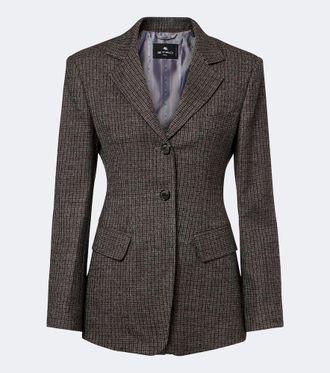 Etro Checked wool blazer