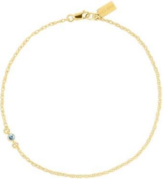 Set & Stones Something Blue Anklet in Gold at Nordstrom, Size 9.25
