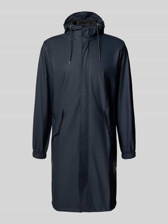 Rains Parka mit Kapuze in Marine, Gr&ouml;&szlig;e XL