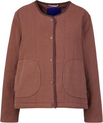 Selfhood Quilted Jacket Freizeitjacke f&uuml;r Damen | braun