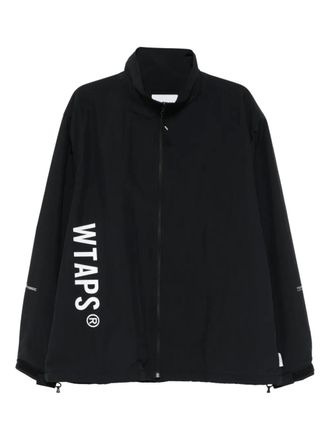 Wtaps logo-print windbreaker - Zwart