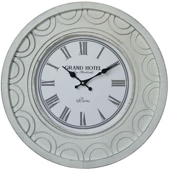 Mobili Rebecca Mobili Rebecca - Rebecca Mobili Orologio a Muro Grande Orologi Shabby Mdf Bianco per Cucina Salotto