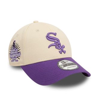 New Era Chicago White Sox MLB World Series Champions 2005 Sidepatch Beige Lavender 9Forty Adjustable Cap - One-Size