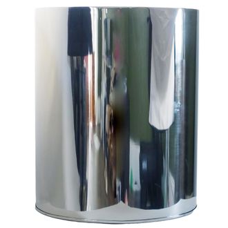 Leaf 51cm XL Silver Metal Planter