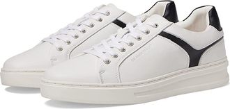 Steve Madden Mccord Mens Shoes White/Black Leather : 10 D - Medium