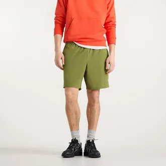 New Balance Uomo Athletics Stretch Woven Short 7 in Verde, Politessuto, Taglia 2XL