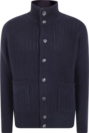 FILIPPO DE LAURENTIIS Turtleneck Cardigan Sweater