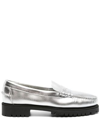 Sebago Mocassini con effetto metallizzato - Argento