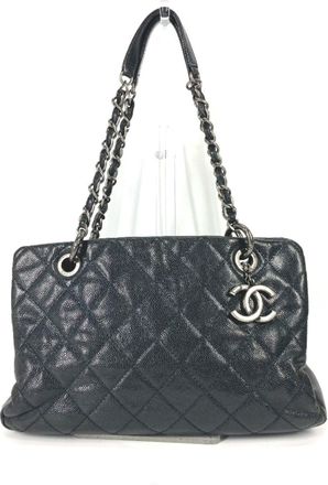 Chanel Grained Calfskin Shoulder Bag Tote Bag (Pre-Owned)