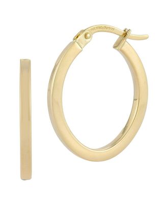 Ember Fine Jewelry 14K Squared Oval Hoops