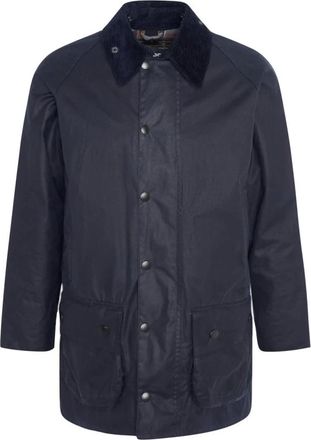 Barbour Jassen, Heren, Blauw, XS, Katoen, Beaufort Wax Jacket