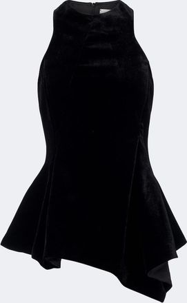 Magda Butrym Top peplum in velluto