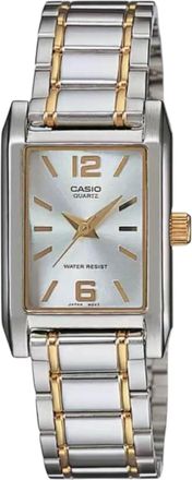 Casio Womens Silver Dial Analog Watch with Two Tone Bracelet - LTP-1235SG-7A