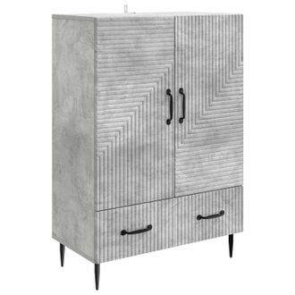 vidaXL Aparador Gris Hormig&oacute;n 66 X 34,5 X 95 Cm Madera De Ingenier&iacute;a Vidaxl