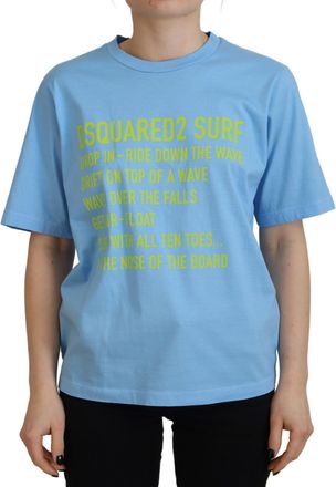 Dsquared2 Dsquared&sup2; Logo Print Cotton Crewneck Short Sleeve Womens T-shirt (Pre-Owned)