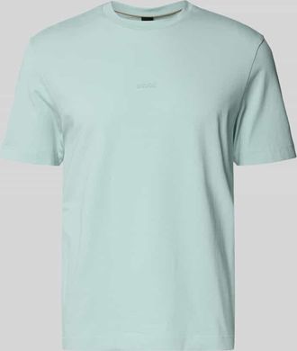 Boss Orange by Hugo Boss BOSS Orange Relaxed Fit T-Shirt aus Baumwoll-Mix Modell TCHUP in Tuerkis, Gr&ouml;&szlig;e XXXL
