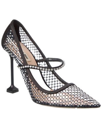 Miu Miu Satin & Vinyl Pump