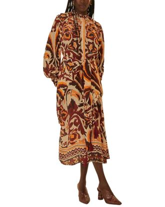 Farm Rio Farm Rio Toucans Scarf Cream Maxi Dress