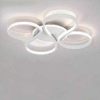 Trade Shop Trade Shop - Copy Of Plafoniera Led 30 W Quadrata Oro Moderno Lampadario Soffitto Luce Naturale 71033