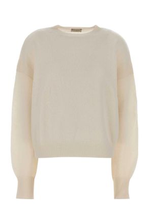 Le Kasha Ivory Cashmere Modena Sweater