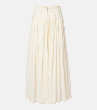 The Row Berenice cotton muslin wide-leg pants