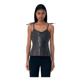 Our Legacy Sleeveless Tops, female, Brown, Size: XS String Tank