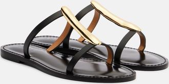 Amanu Studio Sandalias Sahara de piel adornadas