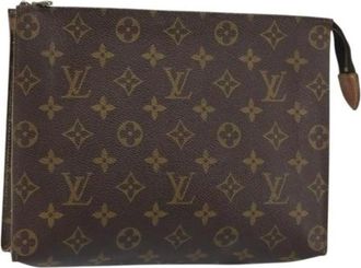 Louis Vuitton Pre-owned Clutches, female, Brown, Size: ONE SIZE Pre-owned Canvas Clutch