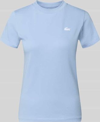 Lacoste Sport Slim Fit T-Shirt aus Baumwoll-Mix in Rauchblau, Gr&ouml;&szlig;e 34