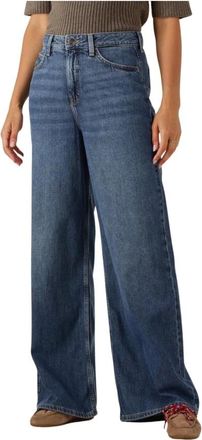Lee Jeans, Dames, Blauw, W30, Katoen, Stella A Line Wijde Jeans